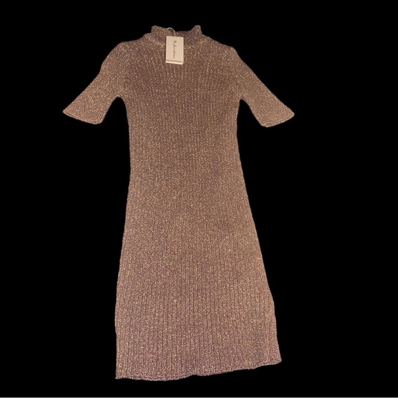 For Love And Lemons Gold & Brown Mini Dress - Picture 4 of 7